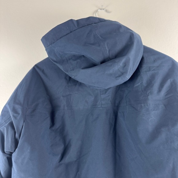 Timberland Mens Navy Blue Hooded Windbreaker Rain Jacket TB0A5UVW M Gorpcore